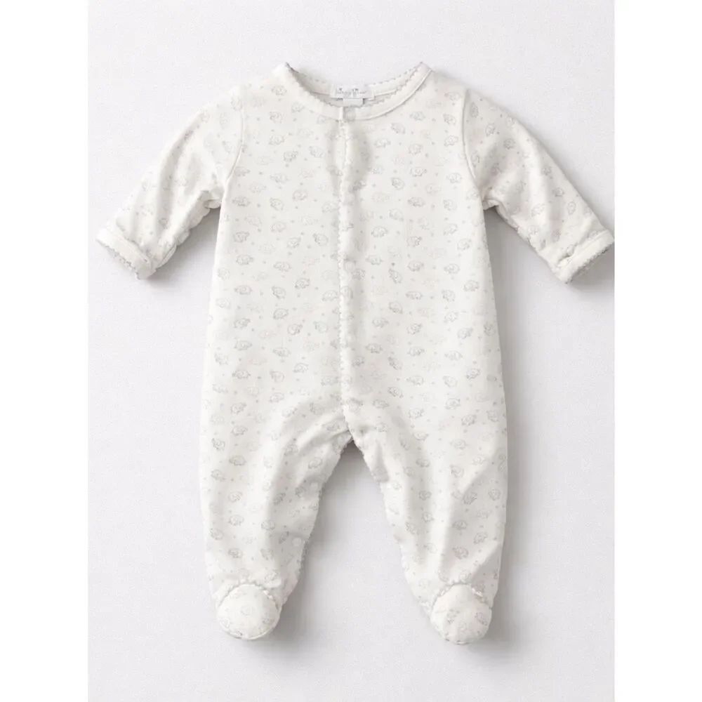 Kissy Kissy Pima cotton baby elephant print footie Newborn